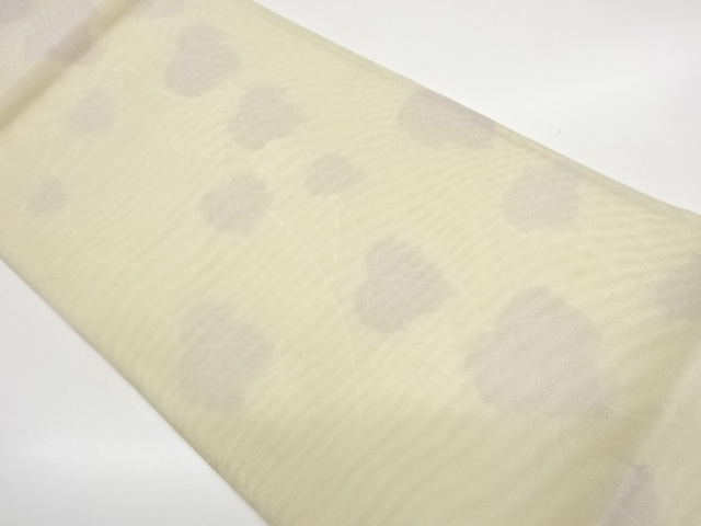 JAPANESE FUKURO OBI FOR SUMMER / WOVEN  IVY LEAVES